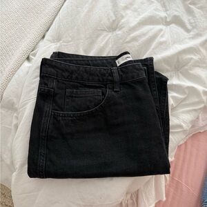 Mango Women's Black Jean Skirt